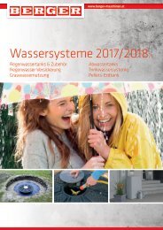 BERGER Wassersysteme Katalog 2017-2018-1