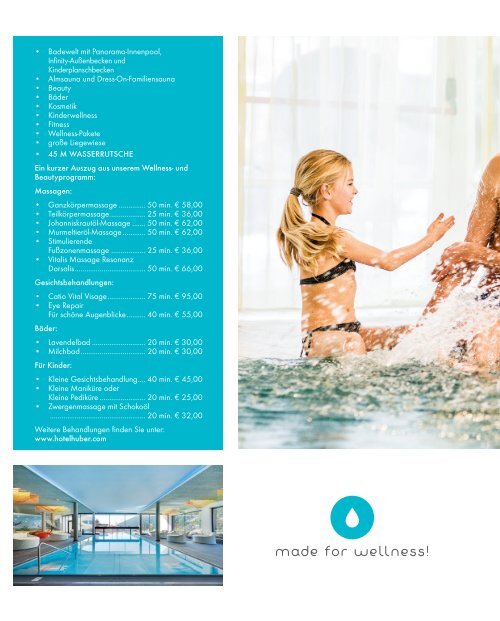 Sommerkatalog Familyhotel Huber in Vals/Südtirol