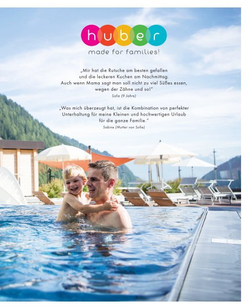 Sommerkatalog Familyhotel Huber in Vals/Südtirol