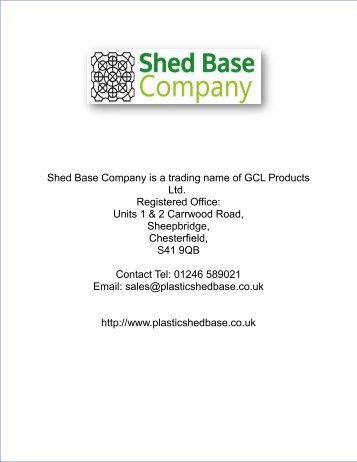12ft x 8ft Plastic Shed Base Customer Review