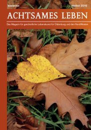 Achtsames Leben Herbst 2016