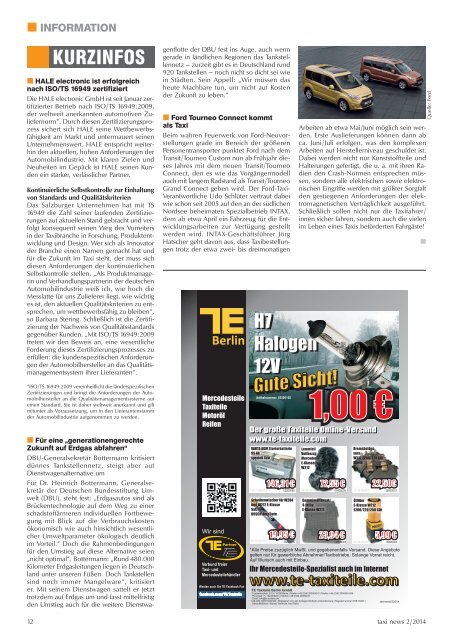 RAL 1015 taxi news Heft 2-2014