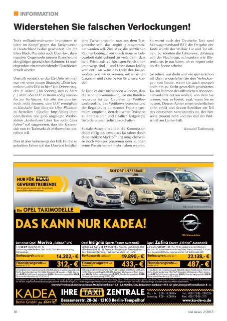 RAL 1015 taxi news Heft 2-2015