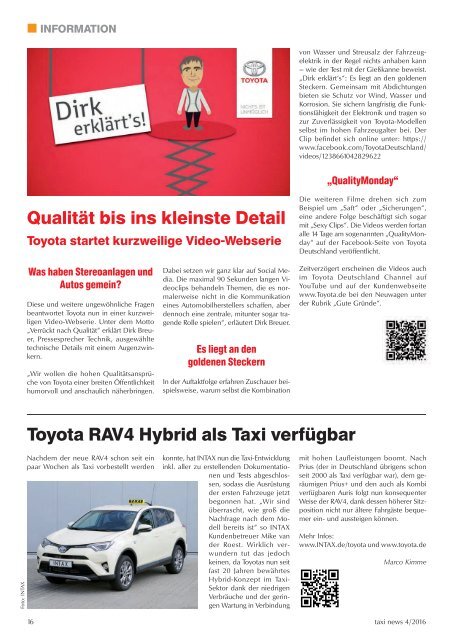 RAL 1015 taxi news Heft 4-2016