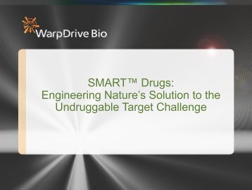 SMART Drugs Engineering Nature’s Solution to the Undruggable Target Challenge