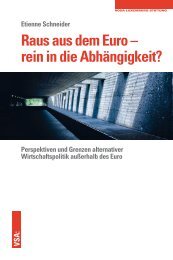 Raus aus dem Euro – rein in die Abhängigkeit? VSA