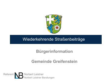 WStrB Bürgerinfo Greifenstein Norbert Leistner