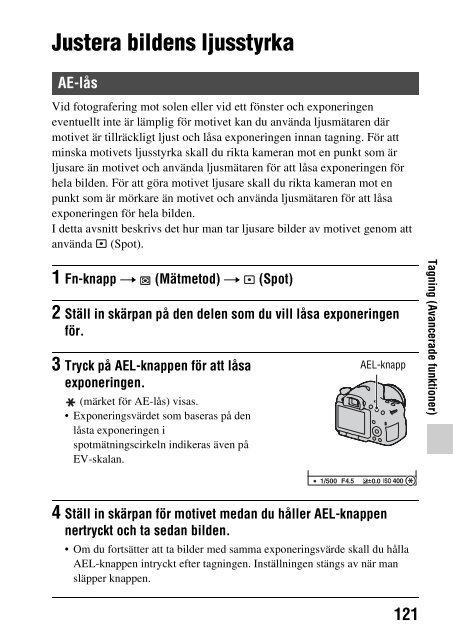 Sony SLT-A65VL - SLT-A65VL Consignes d&rsquo;utilisation Su&eacute;dois