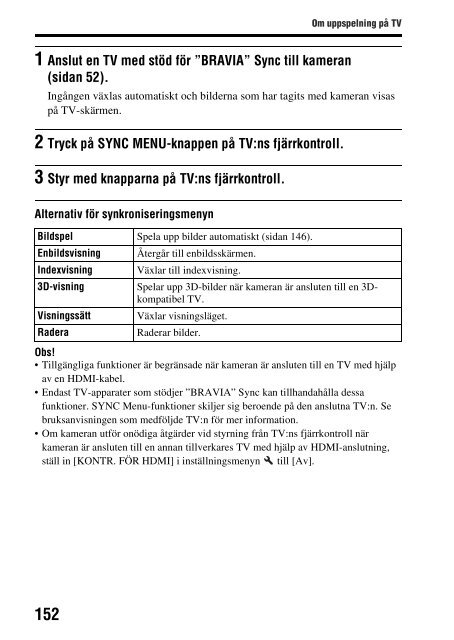 Sony SLT-A65VL - SLT-A65VL Consignes d&rsquo;utilisation Su&eacute;dois