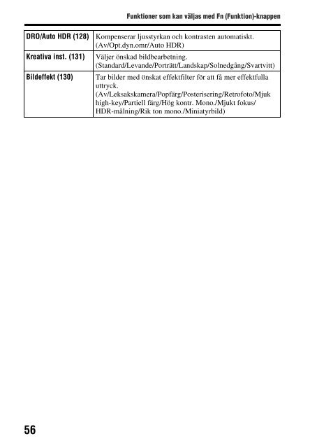 Sony SLT-A65VL - SLT-A65VL Consignes d&rsquo;utilisation Su&eacute;dois