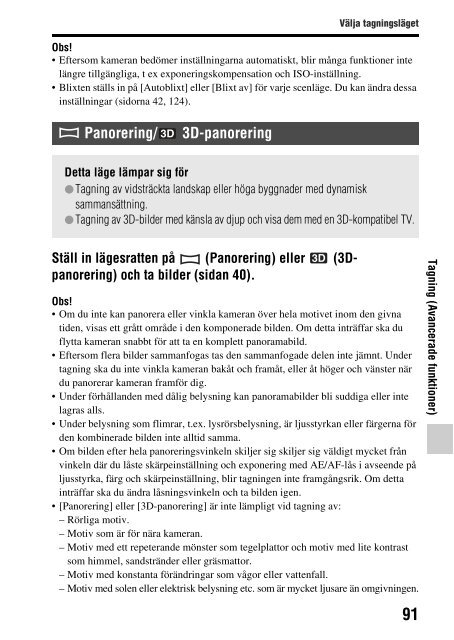 Sony SLT-A65VL - SLT-A65VL Consignes d&rsquo;utilisation Su&eacute;dois