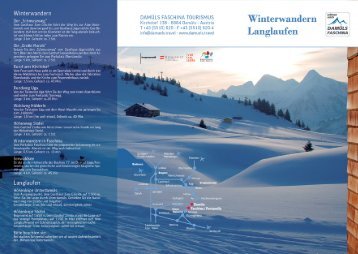 Loipen & Winterwanderwege in Damüls Faschina