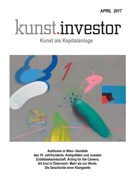 KUNSTINVESTOR AUSGABE APRIL 2017