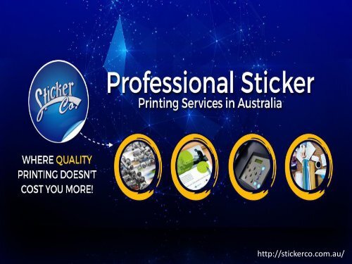 Professional Sticker Printing Services in Australia
