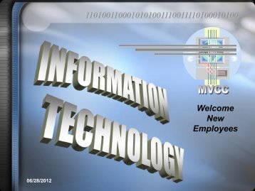 Information Technology - Moraine Valley Community College