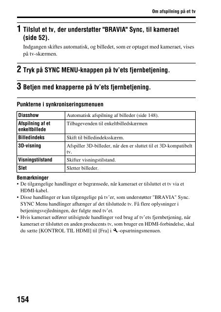 Sony SLT-A65VL - SLT-A65VL Consignes d&rsquo;utilisation Danois