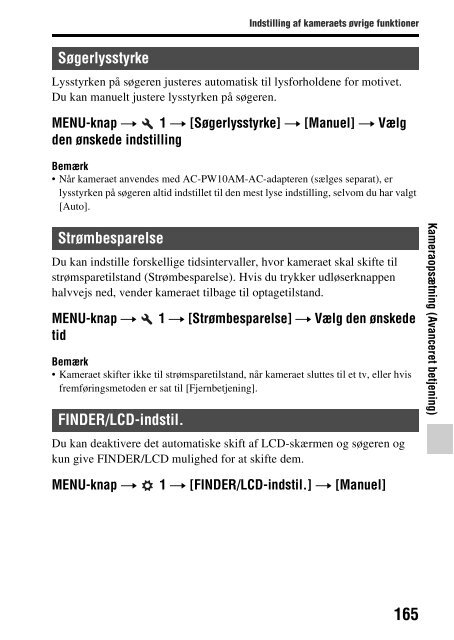 Sony SLT-A65VL - SLT-A65VL Consignes d&rsquo;utilisation Danois