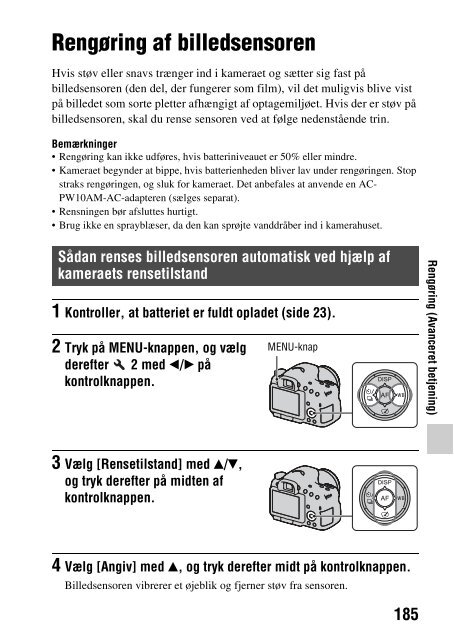 Sony SLT-A65VL - SLT-A65VL Consignes d&rsquo;utilisation Danois