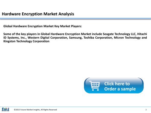 Hardware Encryption Market Revenue, Opportunity, Forecast and Value Chain 2017-2027