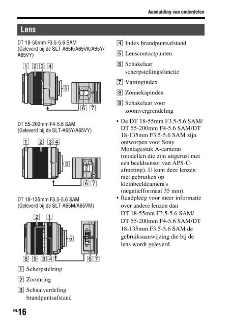 Sony SLT-A65VL - SLT-A65VL Consignes d&rsquo;utilisation Allemand