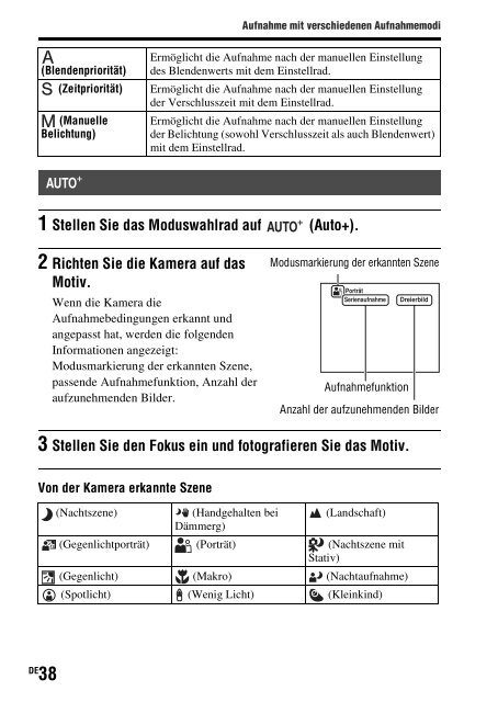 Sony SLT-A65VL - SLT-A65VL Consignes d&rsquo;utilisation Allemand