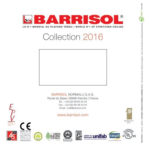 Barrisol Barricouleur - Catalog CULORI