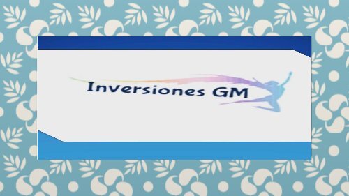 Catalago Inversiones GM
