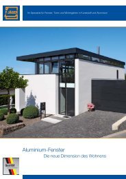 Aluminium-Fenster - Die neue Dimension des Wohnens