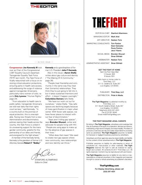 THE FIGHT SOCAL'S LGBTQ MONTHLY MAGAZINE APRIL 2017