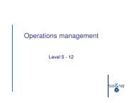 L5-12 Operations management - Greenwich School of Management