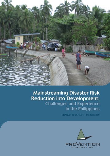 Mainstreaming Disaster Risk Reduction into Development: - IPCC