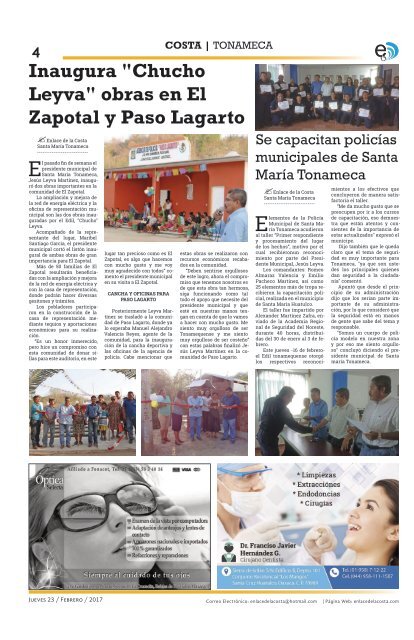 Edición 276; Enlace de la Costa