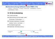 Marktuntersuchung Software-Tools FMEA (1/4)