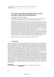 Extraction and quantification of pigments from a marine microalga: a ...