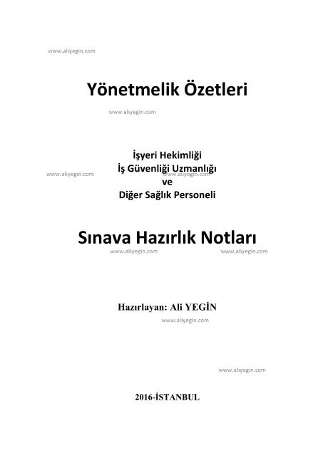 6331 yeni yonetmelik ozetleri ve hap bilgiler ver 3 ali yegin 1