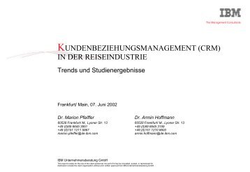 Kundenbeziehungsmanagement \(CRM\) in der Reiseindustrie - IBM