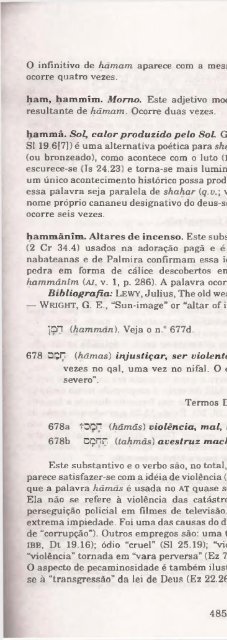 DICIONARIO INTERNACIONAL DO ANTIGO TESTAMENTO