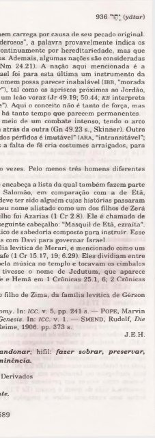 DICIONARIO INTERNACIONAL DO ANTIGO TESTAMENTO