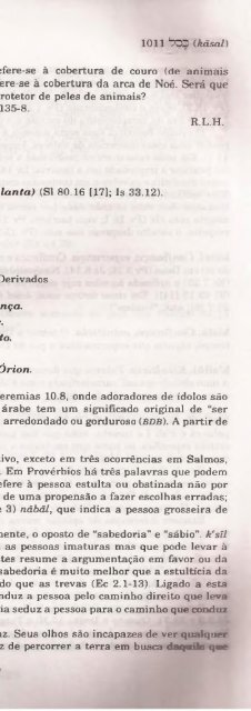 DICIONARIO INTERNACIONAL DO ANTIGO TESTAMENTO