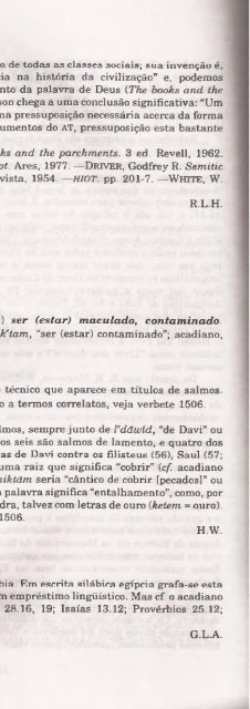 DICIONARIO INTERNACIONAL DO ANTIGO TESTAMENTO