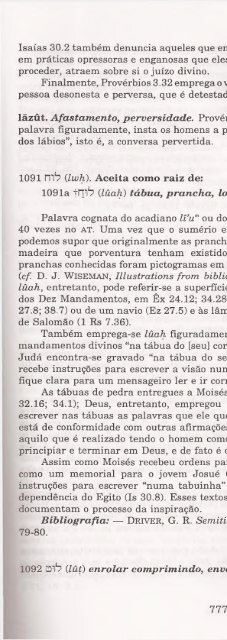 DICIONARIO INTERNACIONAL DO ANTIGO TESTAMENTO