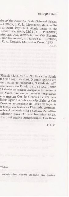 DICIONARIO INTERNACIONAL DO ANTIGO TESTAMENTO