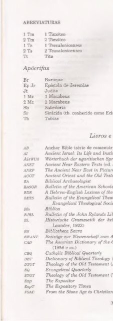 DICIONARIO INTERNACIONAL DO ANTIGO TESTAMENTO