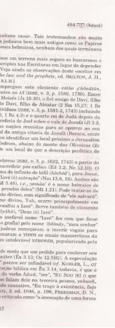 DICIONARIO INTERNACIONAL DO ANTIGO TESTAMENTO