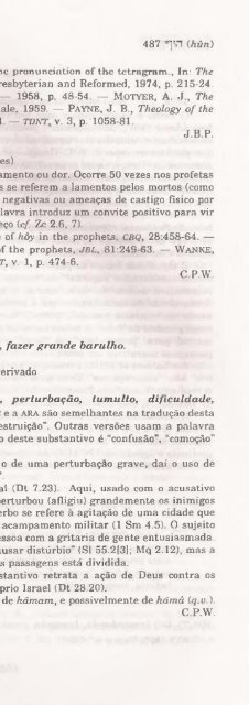 DICIONARIO INTERNACIONAL DO ANTIGO TESTAMENTO