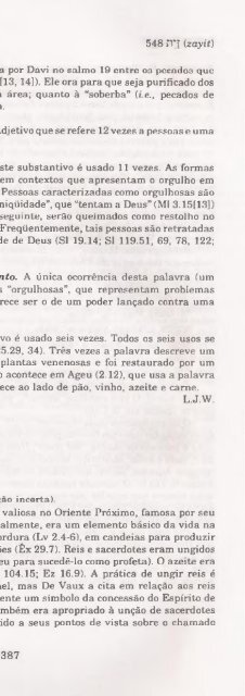 DICIONARIO INTERNACIONAL DO ANTIGO TESTAMENTO