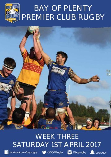 BAY OF PLENTY PREMIER CLUB RUGBY