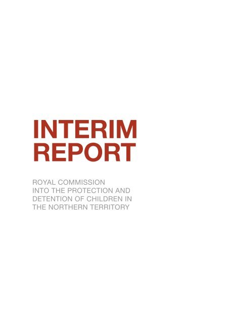 INTERIM REPORT