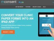 iPad Software for Medical Patient Intake - mConsent