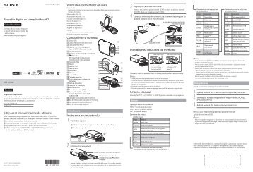 Sony HDR-AS100VB - HDR-AS100VB  Roumain